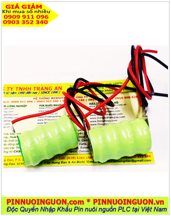 Pin sạc 4/V80H NIMH-NICD Rechargeable Battery 4,8V-80mAh nuôi nguồn CMOS - PLC | hàng có sẳn